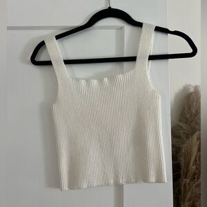 Amazon crop top - white sweater